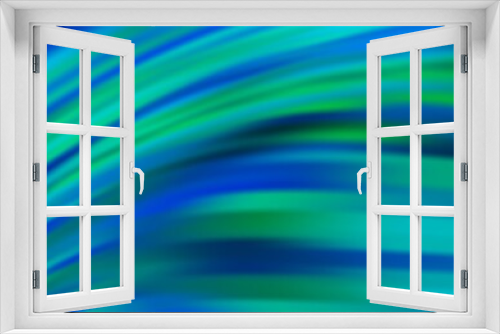 Fototapeta Naklejka Na Ścianę Okno 3D - Light Blue, Green vector background with lava shapes. Shining illustration, which consist of blurred lines, circles. The elegant pattern for brand book.