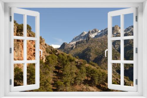 Fototapeta Naklejka Na Ścianę Okno 3D - Hiking in the stunning valleys of the Sierra Nevada mountain range in Southern Spain