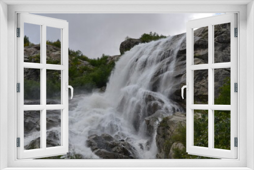 Fototapeta Naklejka Na Ścianę Okno 3D - mountain waterfalls