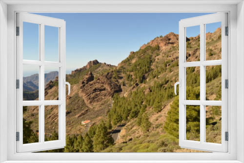 Fototapeta Naklejka Na Ścianę Okno 3D - The beatiful coastline and mountains on Gran Canaria in Spain