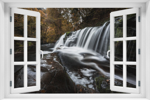 Fototapeta Naklejka Na Ścianę Okno 3D - Sgwd Y Pannwr Waterfall