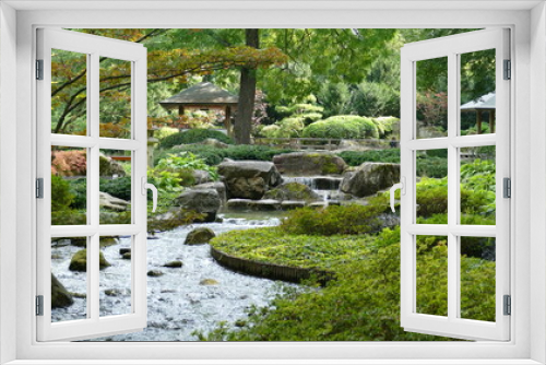 Fototapeta Naklejka Na Ścianę Okno 3D - Japanischer Garten