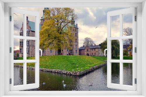 Fototapeta Naklejka Na Ścianę Okno 3D - Copenhagen, Denmark - Rosenborg Castle Moat