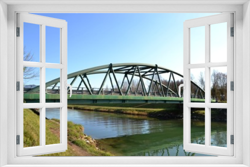 Fototapeta Naklejka Na Ścianę Okno 3D - Ponte sul Fiume Versilia