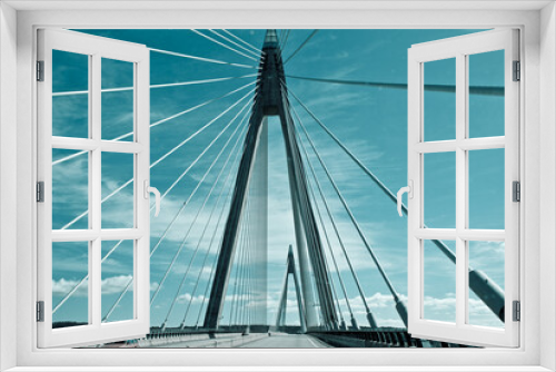 Fototapeta Naklejka Na Ścianę Okno 3D - The Oresund bridge, connecting Sweden and Denmark