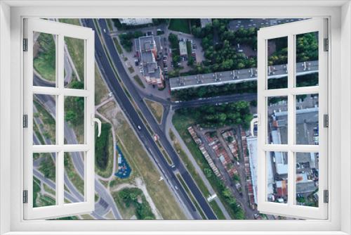 Fototapeta Naklejka Na Ścianę Okno 3D - Aerial Townscape of Saint Petersburg City. Kalininsky District