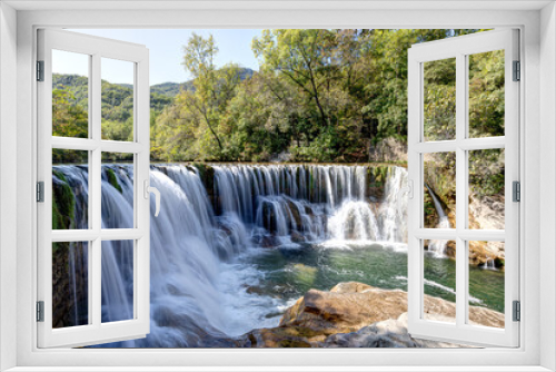 Fototapeta Naklejka Na Ścianę Okno 3D - Cascade de la Vis à Saint-Laurent-le-Minier dans le département du Gard en région Occitanie - France