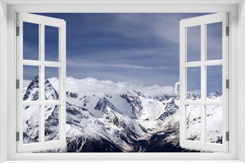 Fototapeta Naklejka Na Ścianę Okno 3D - Winter Mountains. Caucasus Mountains.