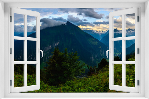 Fototapeta Naklejka Na Ścianę Okno 3D - The challenging Berlin High Trail is a must-do high Alpine hike starting in Finkenberg and leading right through the heart of the extraordinary Zillertal Alps Nature Park.