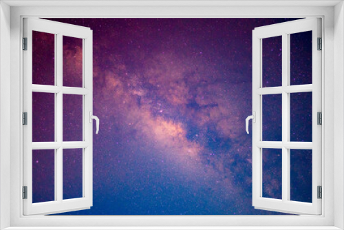 Fototapeta Naklejka Na Ścianę Okno 3D - Milky way galaxy of star on sky night backgrond