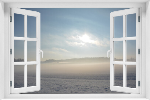 Fototapeta Naklejka Na Ścianę Okno 3D - Snow landscape
