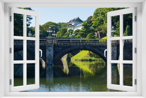 Fototapeta Naklejka Na Ścianę Okno 3D - 【東京都】皇居 二重橋