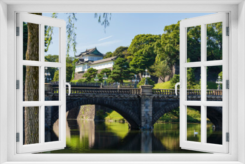 Fototapeta Naklejka Na Ścianę Okno 3D - 【東京都】皇居 二重橋