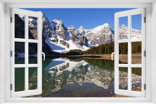 Fototapeta Naklejka Na Ścianę Okno 3D - Lake Moraine,Banff National Park