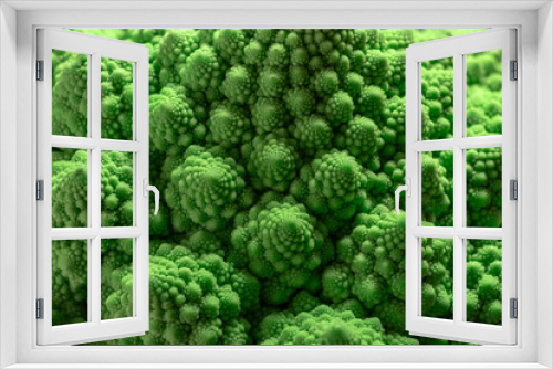Fototapeta Naklejka Na Ścianę Okno 3D - close up of romanesco broccoli