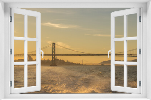 Fototapeta Naklejka Na Ścianę Okno 3D - San Francisco Bay Area During Golden Hour