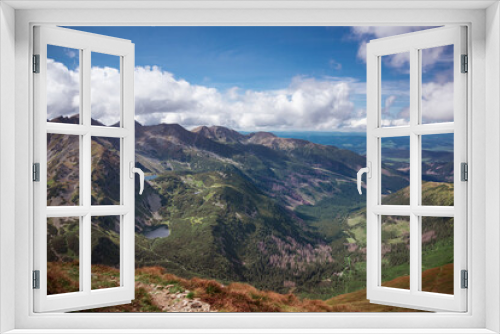 Fototapeta Naklejka Na Ścianę Okno 3D - Rohacske Plesa - 4 small mountain lakes in Slovakian part of Tatra Mountains Range