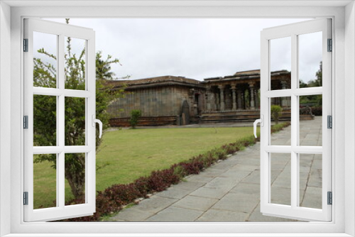 Fototapeta Naklejka Na Ścianę Okno 3D - ancient hindu temple stone architecture