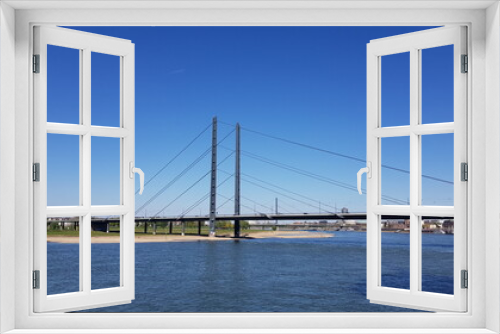 Fototapeta Naklejka Na Ścianę Okno 3D - River Bridge, Germany