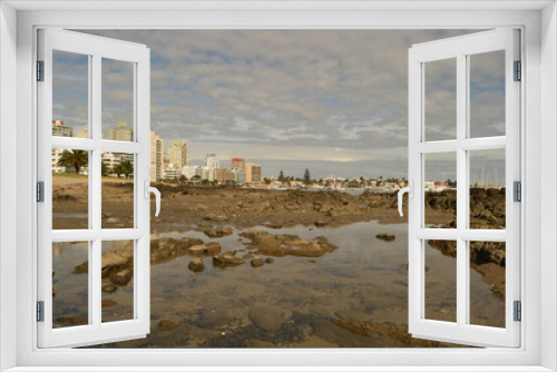 Fototapeta Naklejka Na Ścianę Okno 3D - The beautiful coastline of Punta del Este and Colonia de Sacramento in Uruguay
