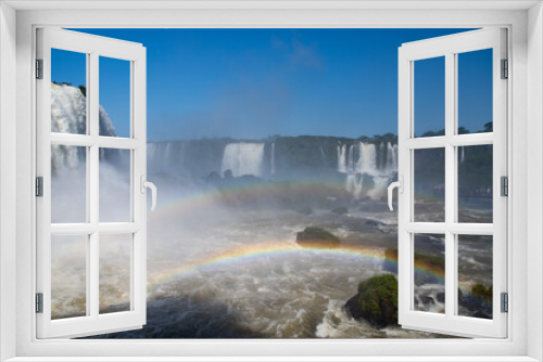 Fototapeta Naklejka Na Ścianę Okno 3D - falls rainbow