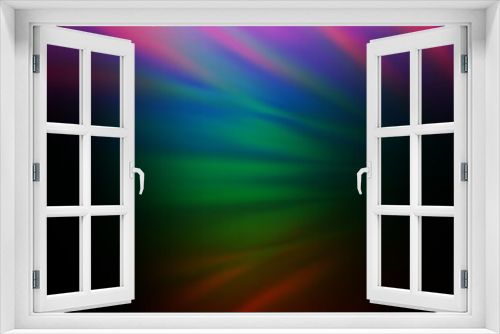 Fototapeta Naklejka Na Ścianę Okno 3D - Dark Multicolor, Rainbow vector blurred shine abstract pattern.