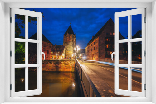 Fototapeta Naklejka Na Ścianę Okno 3D - Old town of Nuremberg