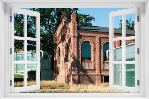 Fototapeta Naklejka Na Ścianę Okno 3D - Sunny day - modern architecture museum
