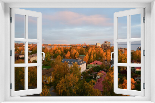 Fototapeta Naklejka Na Ścianę Okno 3D - Petrozavodsk top view