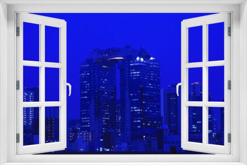 Fototapeta Naklejka Na Ścianę Okno 3D - 大阪北区の夜景