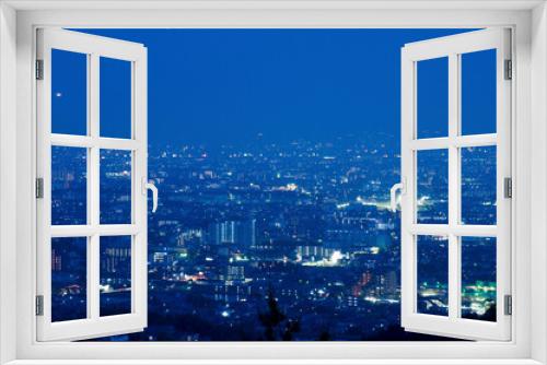 Fototapeta Naklejka Na Ścianę Okno 3D - 伊丹市の夜景