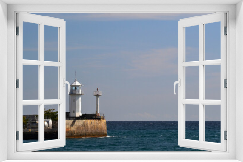 Fototapeta Naklejka Na Ścianę Okno 3D - The Old Lighthouse. Yalta- Crimea