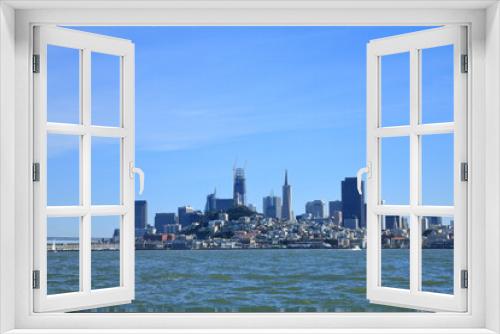 Fototapeta Naklejka Na Ścianę Okno 3D - Beautiful cityscape of San Francisco and San Francisco Bay landscape in North California USA