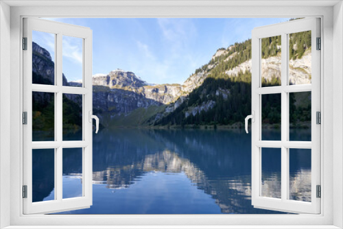 Fototapeta Naklejka Na Ścianę Okno 3D - Switzerland Alps Graubuenden Mountain Scenery Lake Panixer