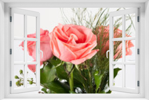 Fototapeta Naklejka Na Ścianę Okno 3D - roses