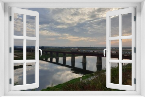 Fototapeta Naklejka Na Ścianę Okno 3D - wanju south korea, sky, bridge, lighthous, cloud
