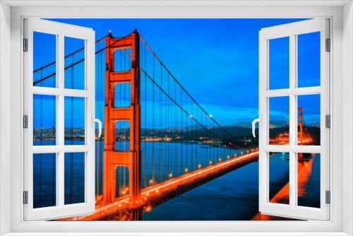 Fototapeta Naklejka Na Ścianę Okno 3D - Famous Golden Gate Bridge