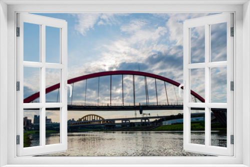 Fototapeta Naklejka Na Ścianę Okno 3D - Afternoon view of the beautiful Rainbow Bridge