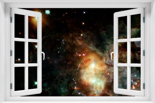 Fototapeta Naklejka Na Ścianę Okno 3D - Abstract space background. Elements of this image furnished by NASA