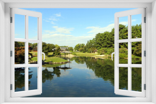 Fototapeta Naklejka Na Ścianę Okno 3D - Japanese garden in Okayama, Japan
