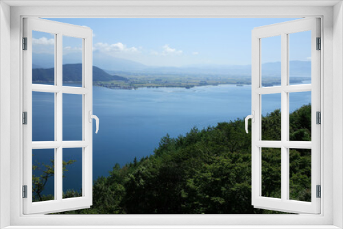 Fototapeta Naklejka Na Ścianę Okno 3D - 奥琵琶湖