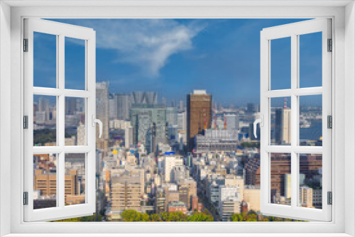 Fototapeta Naklejka Na Ścianę Okno 3D - Tokyo Skyline, japan city cityscape at twilight, Tokyo is the world's most populous metropolis.