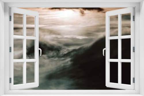 Fototapeta Naklejka Na Ścianę Okno 3D - Horizonte con nubes.
