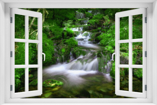 Fototapeta Naklejka Na Ścianę Okno 3D - Nature wild waterfall