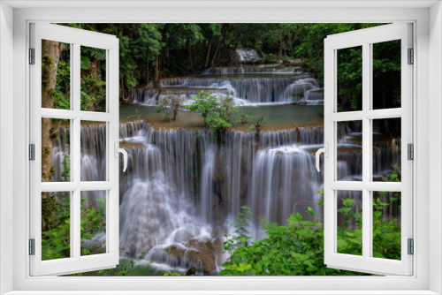Fototapeta Naklejka Na Ścianę Okno 3D - Hua Mea Khamin Waterfall in Thailand