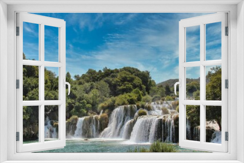 Fototapeta Naklejka Na Ścianę Okno 3D - Krka Wasserfälle, Kroatien