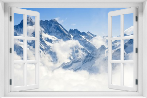 Fototapeta Naklejka Na Ścianę Okno 3D - Jungfraujoch Alps mountain landscape