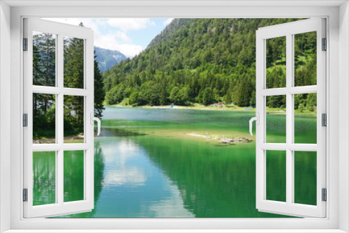 Fototapeta Naklejka Na Ścianę Okno 3D - Predil Lake in the Alps 