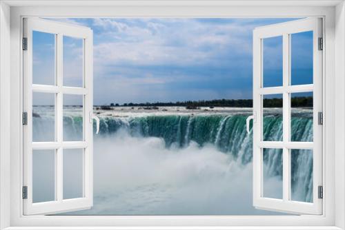 Fototapeta Naklejka Na Ścianę Okno 3D - Horseshoe falls, also known as Canadian falls, at Niagara falls, Canada