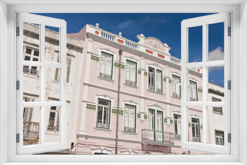 Fototapeta Naklejka Na Ścianę Okno 3D - Azoren: Architektur in Horta auf Faial